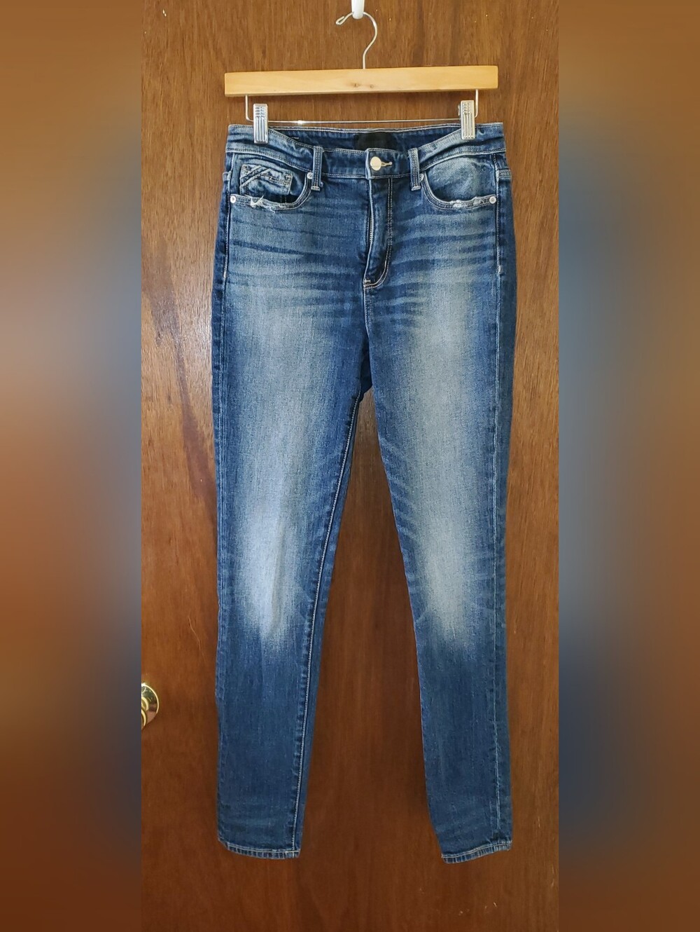 Buckle Black Jeans Ankle Skinny Sz 27